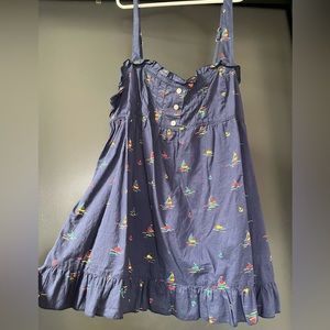 Tildon from Nordstrom babydoll tank- super cute for summer, nautical adventures!